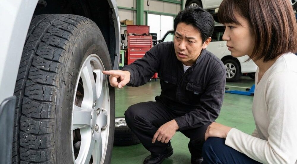タイヤ側面のひび割れと劣化リスク