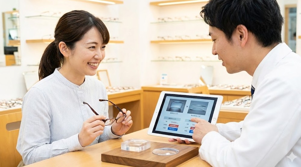 強度近視のレンズ追加料金を安くする方法
