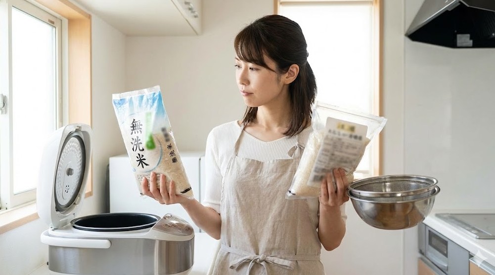 無洗米の美味しい炊き方と水加減