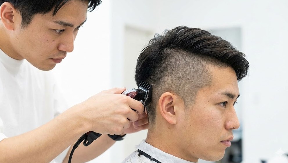 ツーブロックをバリカンのミリ数で指定する